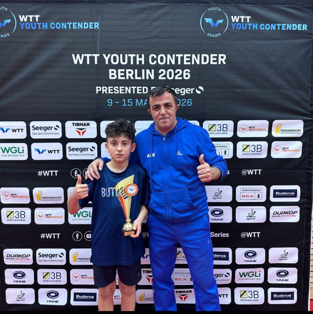 Stolüstü tennisçilərimiz Berlin turnirində 2 medal qazanıblar